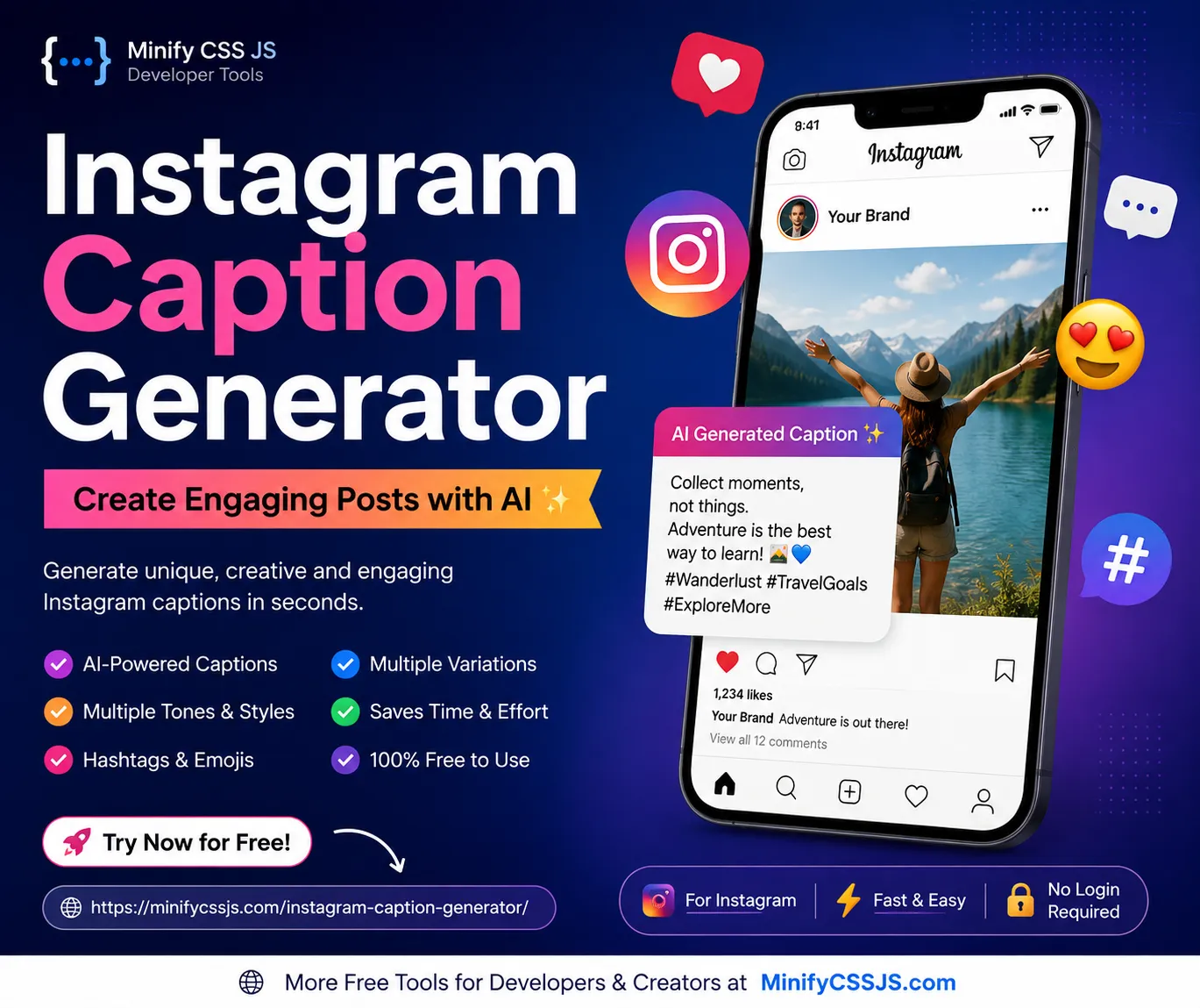 Instagram caption generator using AI