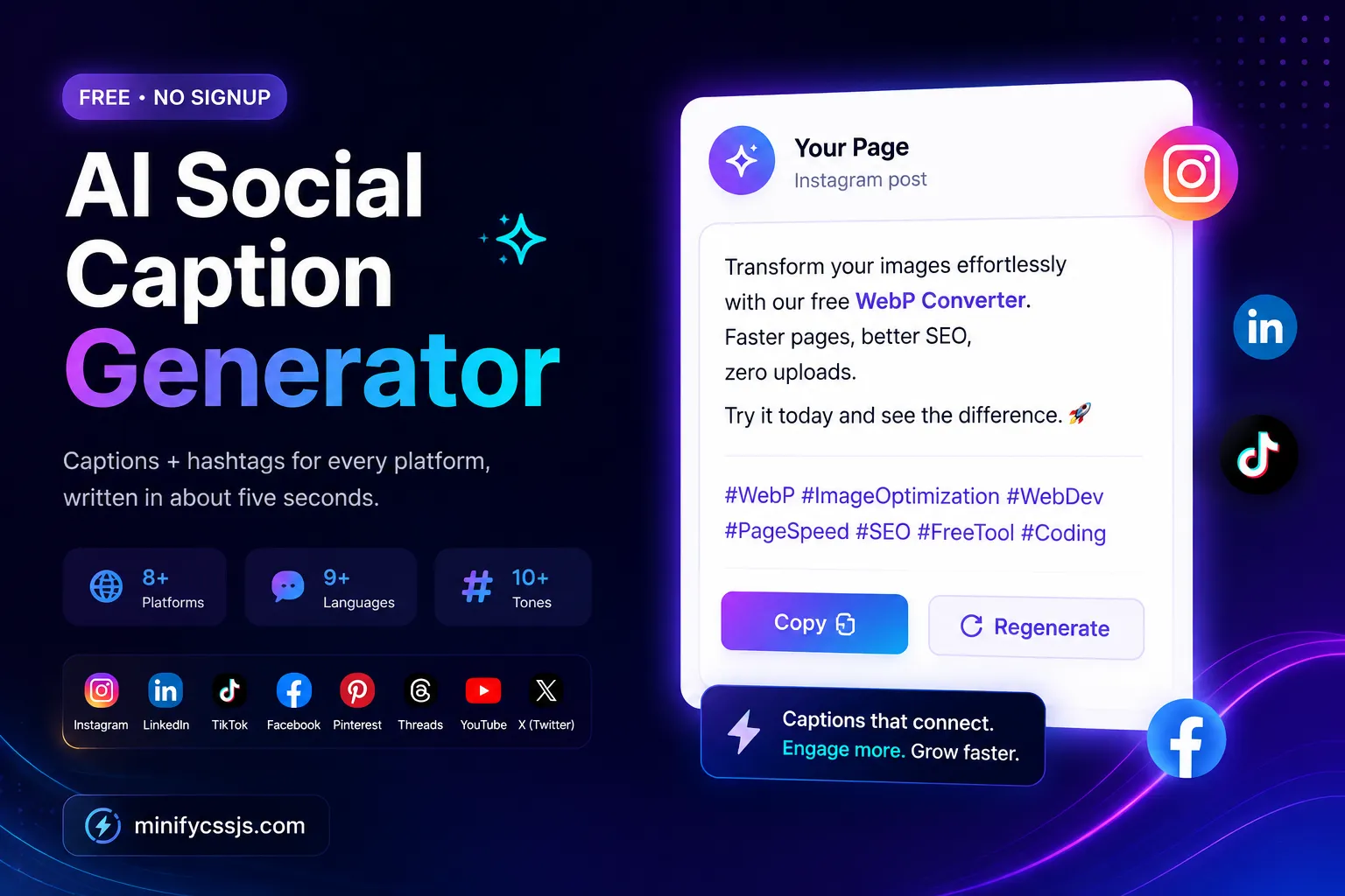 AI Social Caption Generator